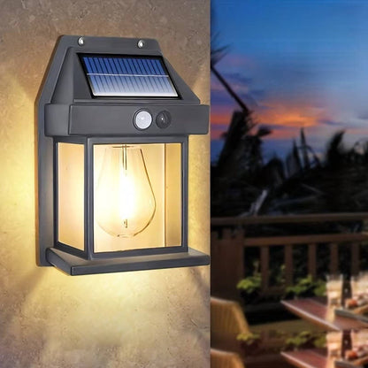 2-Pack Solar Outdoor Wall Lights Motion Sensor 600 Lumens Weatherproof