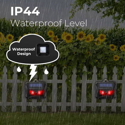 Ultrasonic Solar Powered Animal Repellent 2-Pack Outdoor Pest Control