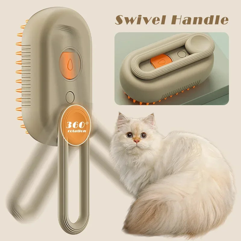 Rechargeable Silicone Pet Grooming Brush
