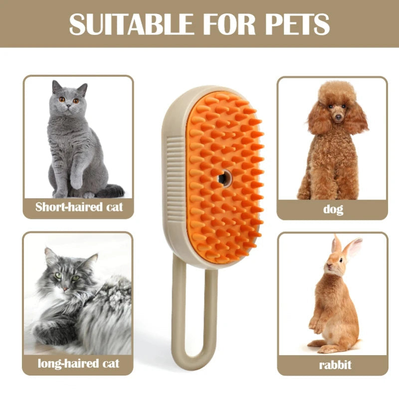 Rechargeable Silicone Pet Grooming Brush