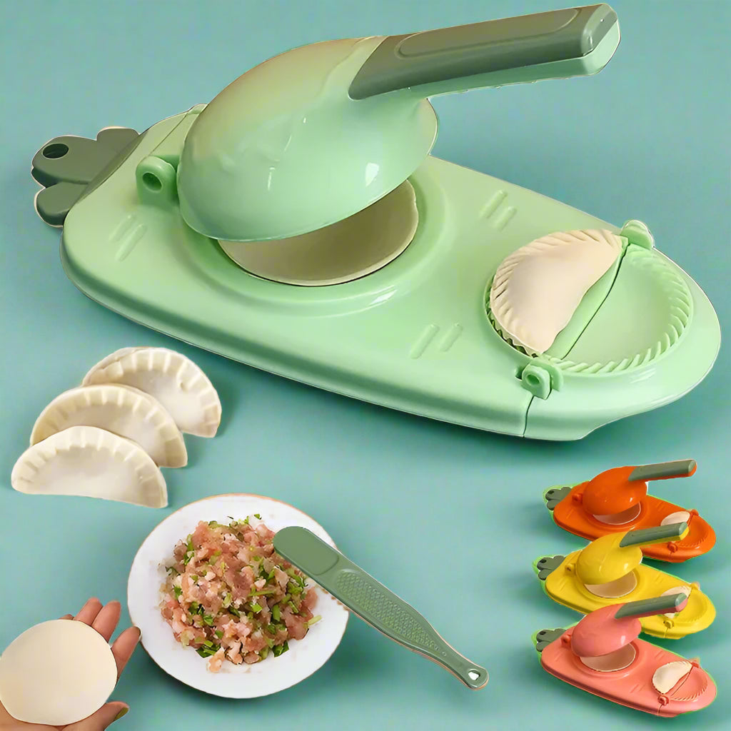 Dumpling Maker 2-in-1 Manual Press Machine for Wontons and Ravioli