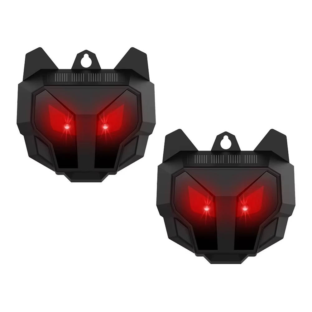 Ultrasonic Solar Powered Animal Repellent 2-Pack Outdoor Pest Control