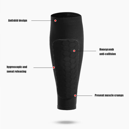 Honeycomb Soccer Shin Guards Pair Protective Leg Guards
