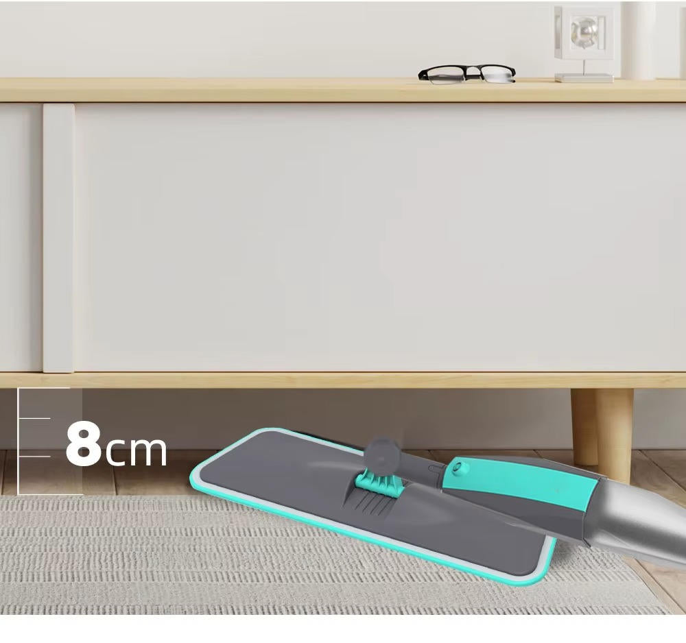 Spray Mop With Microfiber Pads, 360 Degree Rotation, Wet & Dry Use