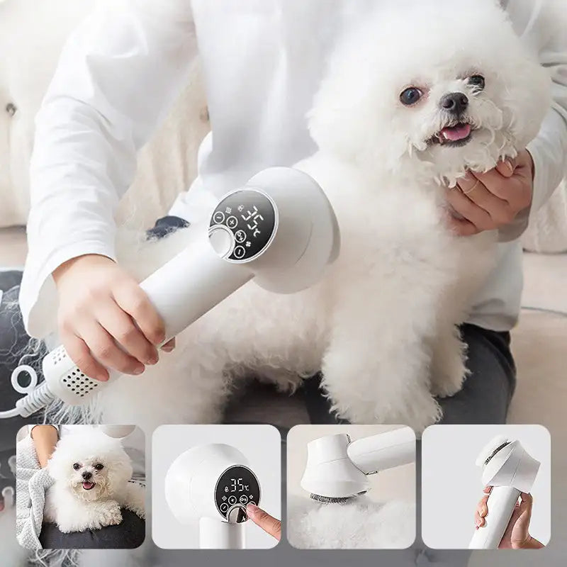 Compact Digital Dog Hair Dryer with Ergonomic Handle