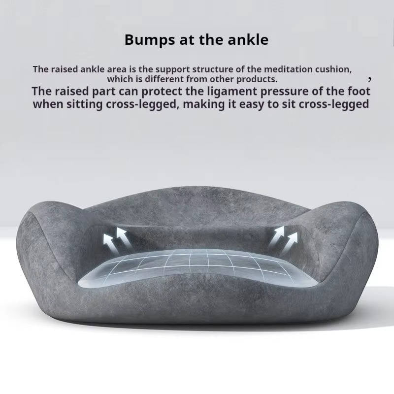 Ergonomic Memory Foam Meditation Cushion with Spinal Support and Anti-Slip Base
