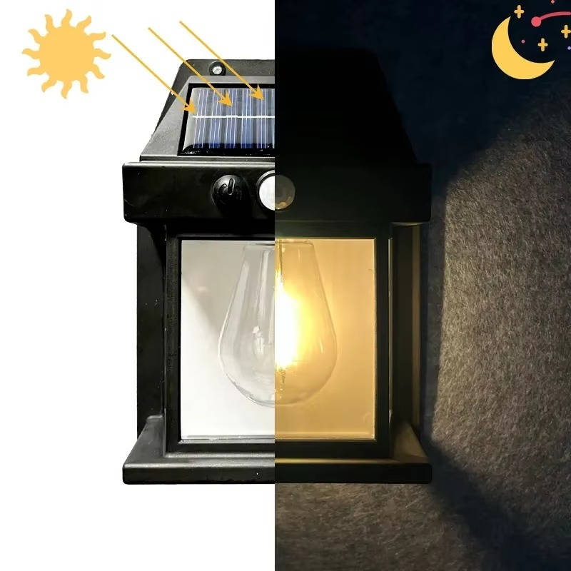 2-Pack Solar Outdoor Wall Lights Motion Sensor 600 Lumens Weatherproof
