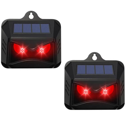 Ultrasonic Solar Powered Animal Repellent 2-Pack Outdoor Pest Control