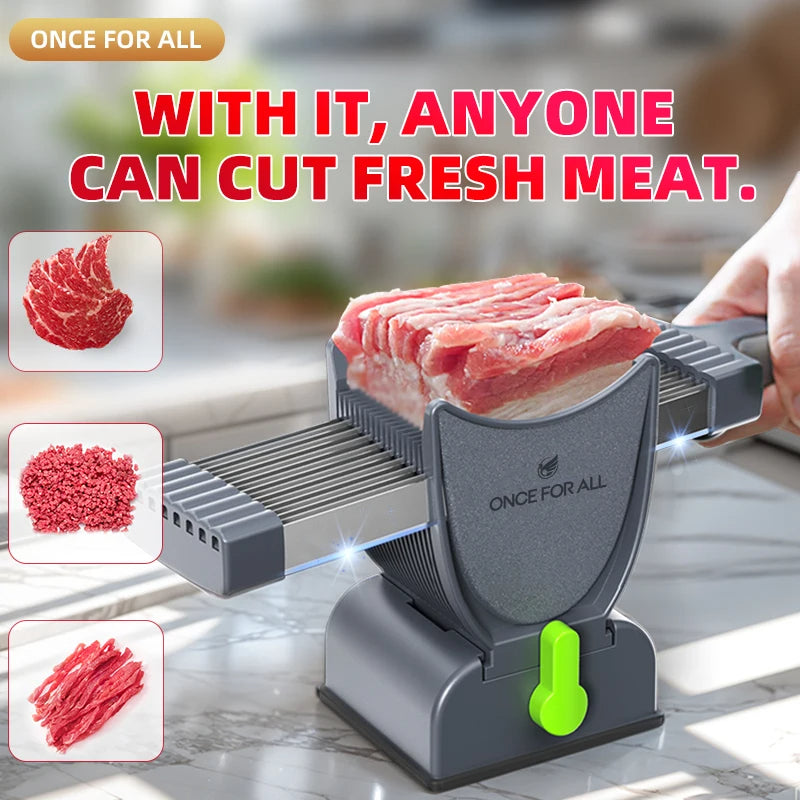 Manual Stainless Steel Meat Slicer for Precise Food and Ham Cutting