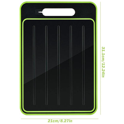 4-in-1 Cutting Board With Rapid Defrosting Tray Grater & Sharpener