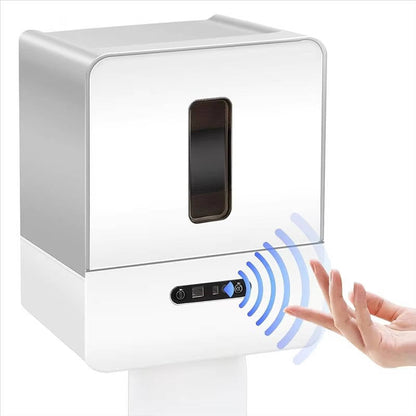 Touchless Paper Towel Dispenser With Automatic Cutting And Rechargeable Battery