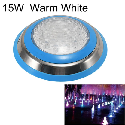 15W LED Wall-Mounted Stainless Steel Pool Light Waterproof