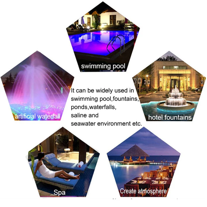 15W LED Wall-Mounted Stainless Steel Pool Light Waterproof