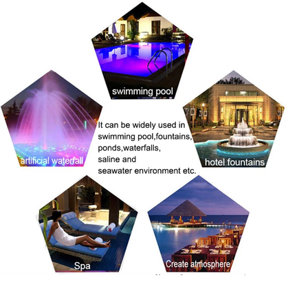 15W LED Wall-Mounted Stainless Steel Pool Light Waterproof