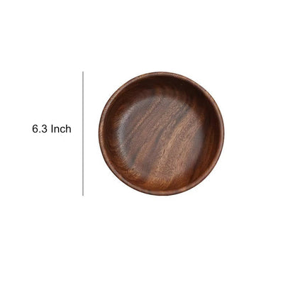 Walnut Wood Serving Bowl For Food Smooth Polished Multipurpose Bowl