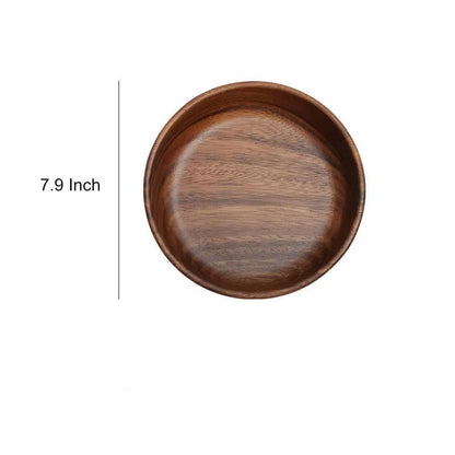 Walnut Wood Serving Bowl For Food Smooth Polished Multipurpose Bowl