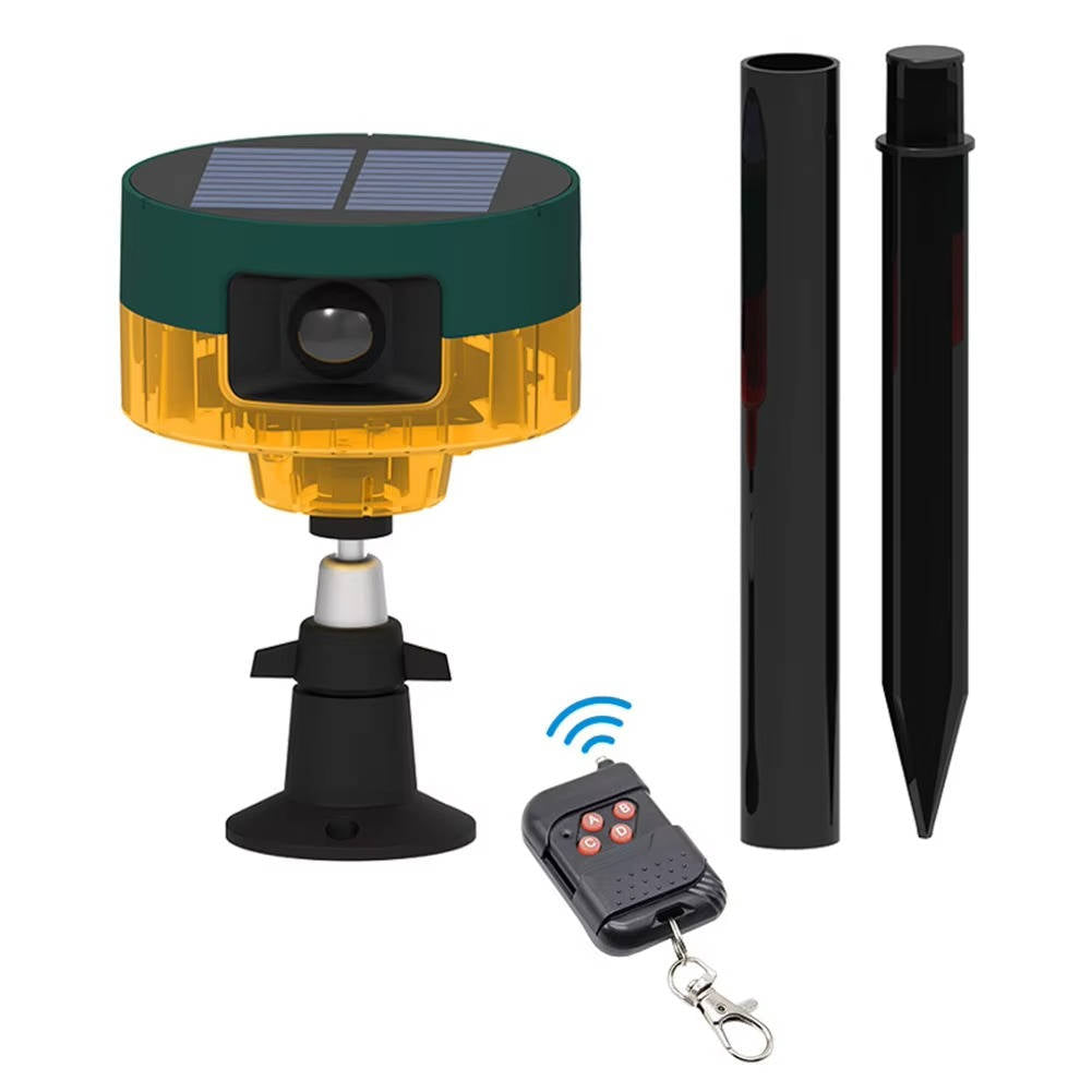 360 Degree Solar Animal Repeller with Motion Sensor and LED Flash