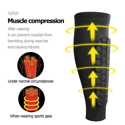 Honeycomb Soccer Shin Guards Pair Protective Leg Guards