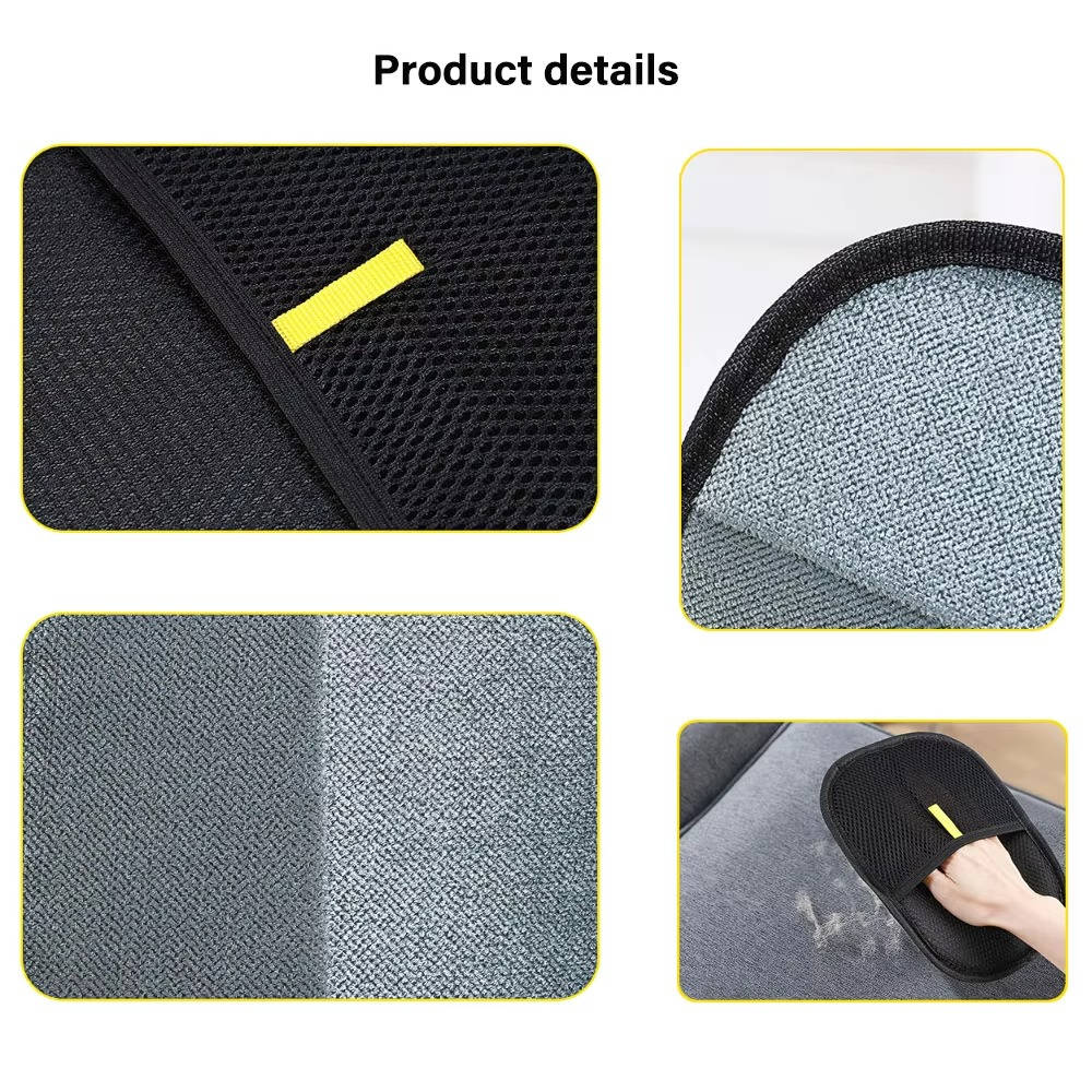 Mesh Pet Hair Remover Glove With Black Surface