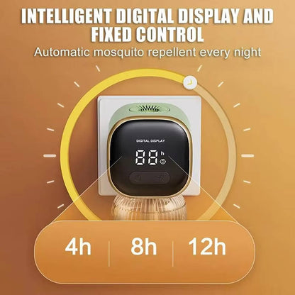 Electric Mosquito Repellent Plug-In With Timer And Digital LED Display