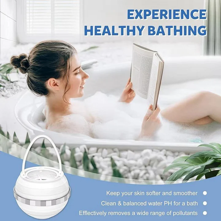 Bathtub Water Filter Clip-On for Soft, Clean Chlorine-Free Bathwater