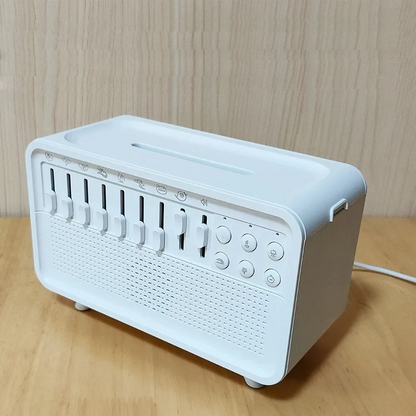 White Noise Machine Humidifier with Night Light and Bluetooth Speaker