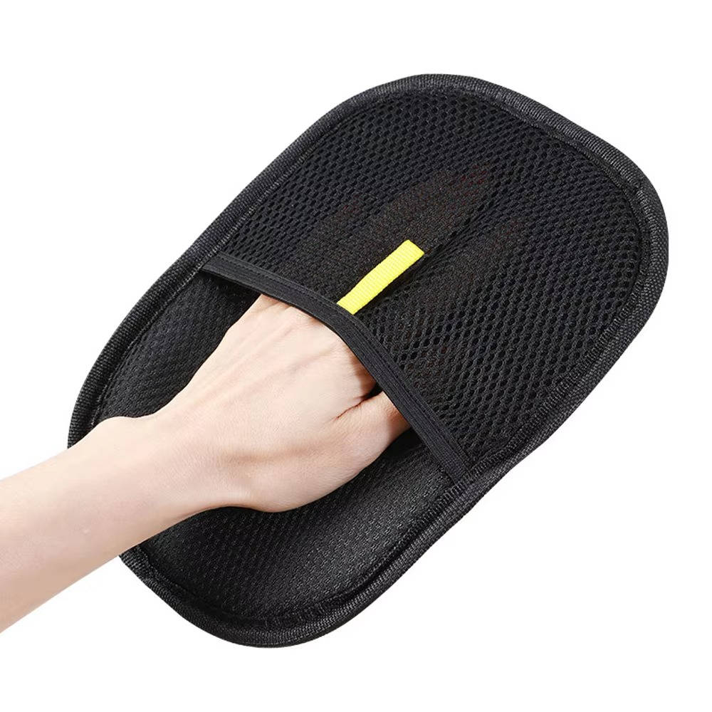 Mesh Pet Hair Remover Glove With Black Surface