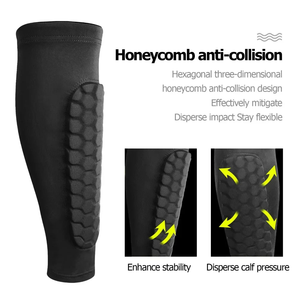 Honeycomb Soccer Shin Guards Pair Protective Leg Guards