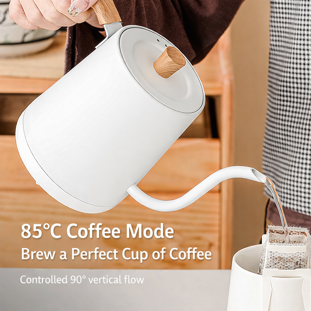 Electric Gooseneck Kettle – Smart Temperature Control – Touch Panel – Precision Pour Design