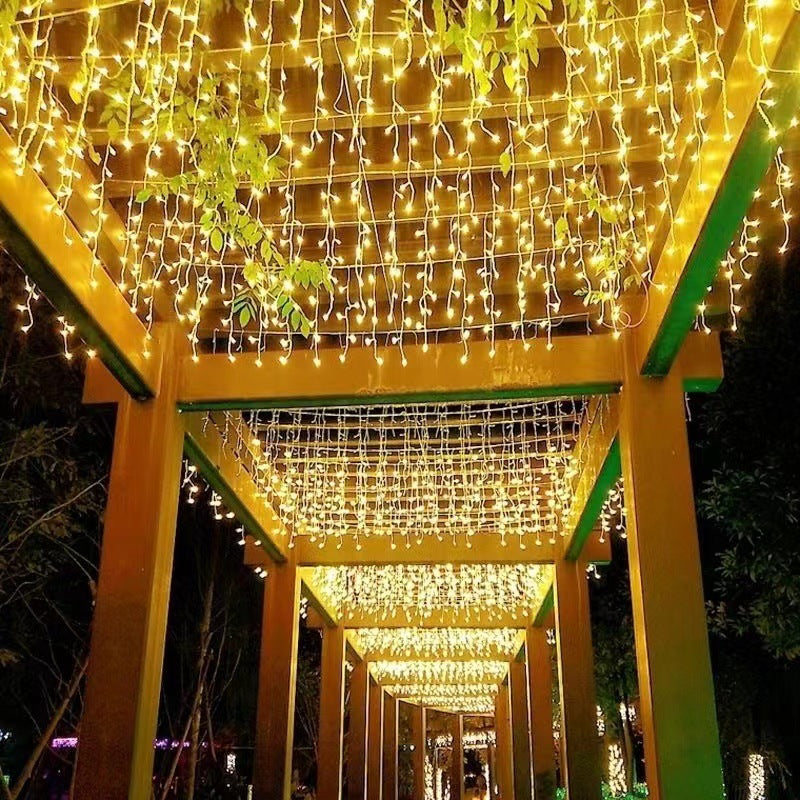 LED Curtain Christmas Lights Warm White Indoor Holiday Decor 2x1.5ft