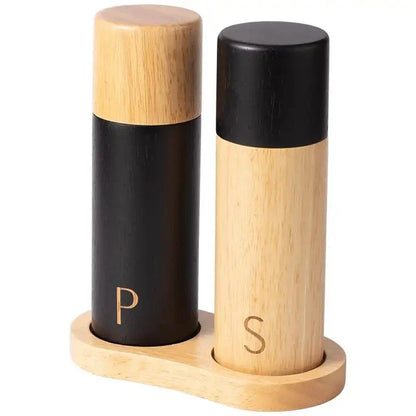 Modern Wooden Salt and Pepper Mill Set