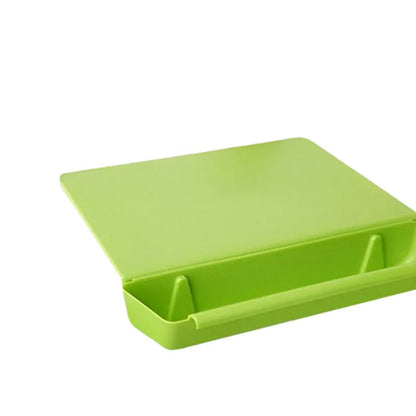 2-in-1 Cutting Board with Removable Tray and Clip-On Waste Holder