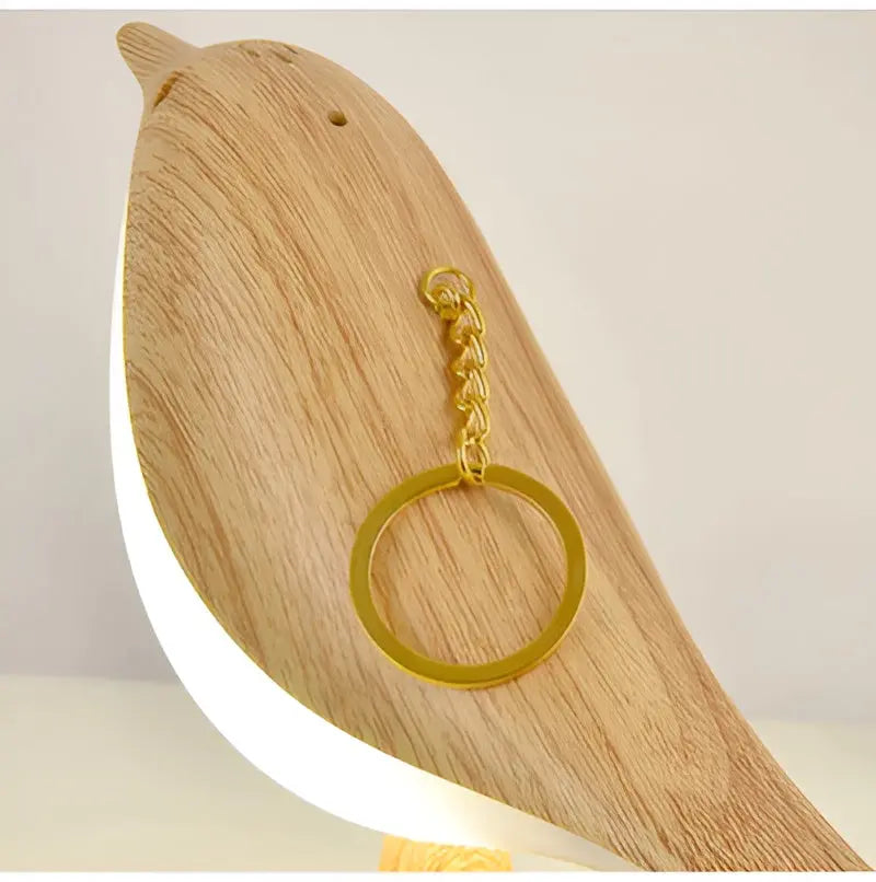 Minimalist Bird-Shaped Wooden Table Lamp