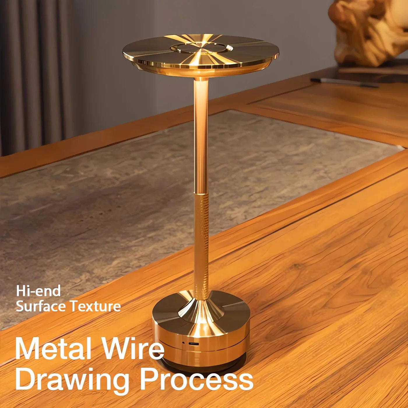 Cordless LED Table Lamp with Touch Control and Adjustable Brightness