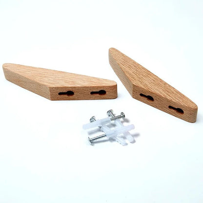 Wooden Wall-Mounted Coat Hook Decorative Holder for Coats and Hats