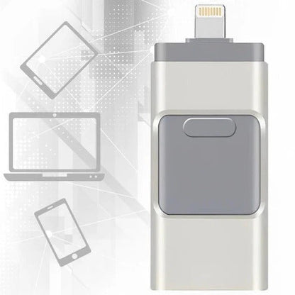 32GB USB Flash Drive for iPhone and Android with Dual Connectors