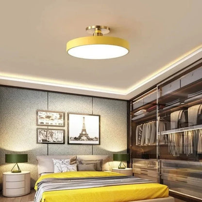 Flush Mount Rounded LED Ceiling Light Warm White Surface Mounted