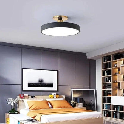 Flush Mount Rounded LED Ceiling Light Warm White Surface Mounted