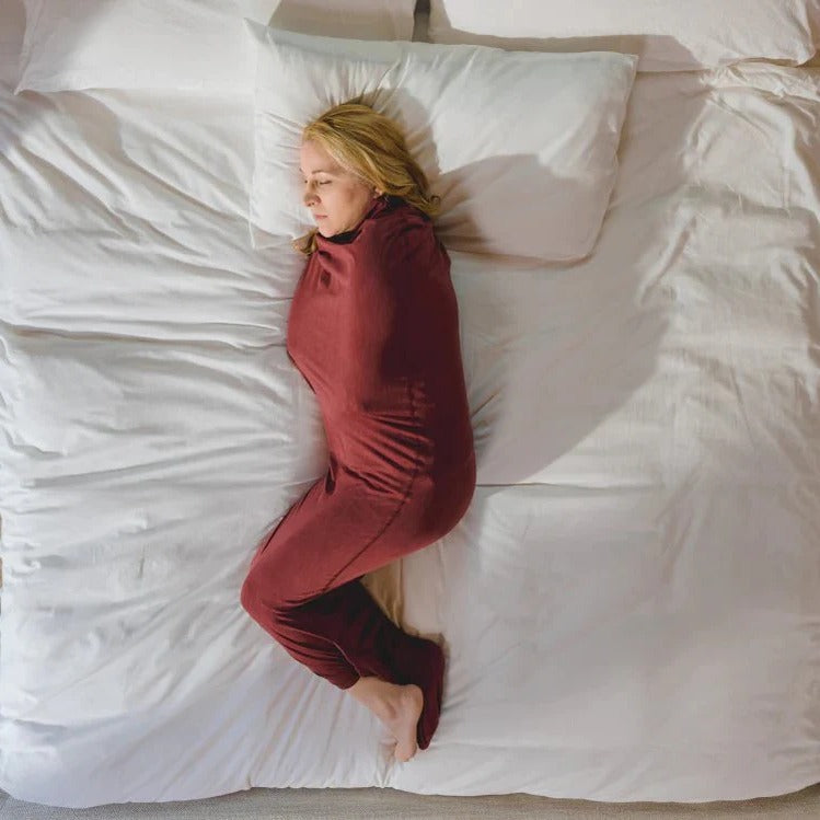 Adult Swaddle Blanket with Compression for Anxiety Relief and Restful Sleep