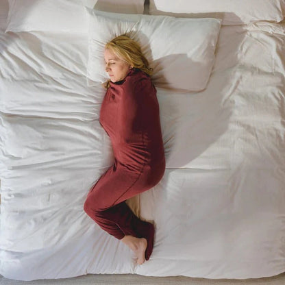 Adult Swaddle Blanket with Compression for Anxiety Relief and Restful Sleep