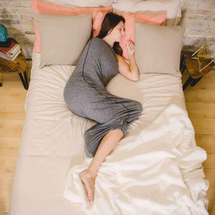 Adult Swaddle Blanket with Compression for Anxiety Relief and Restful Sleep