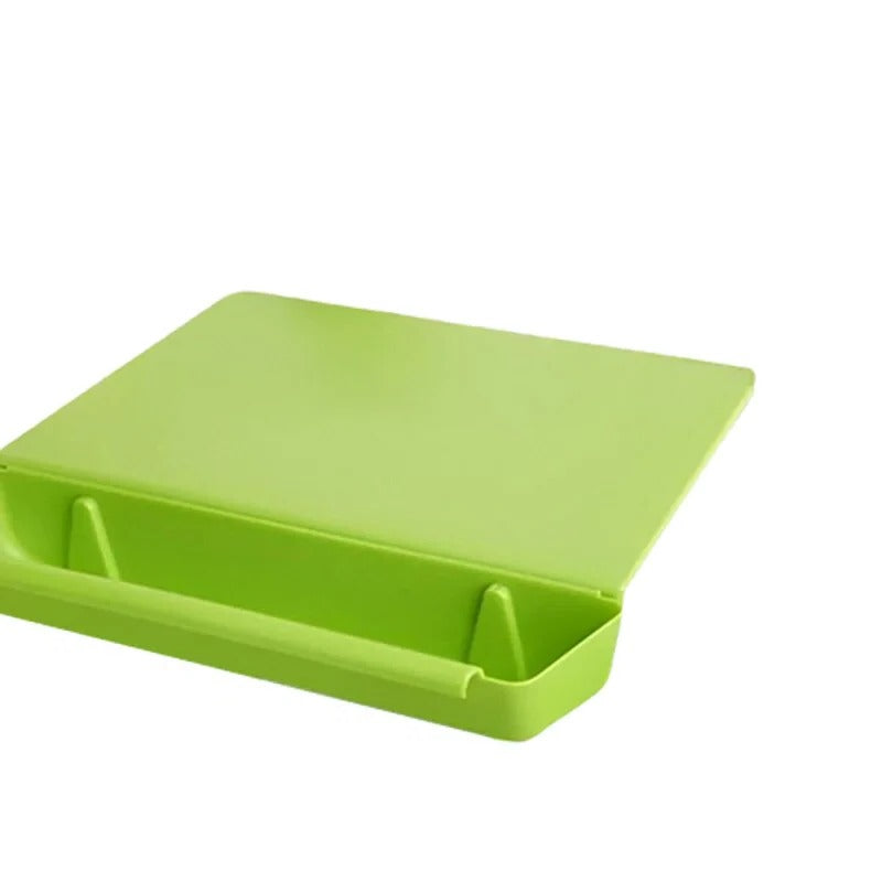 2 in 1 Cutting Board with Removable Tray and Trash Holder Container