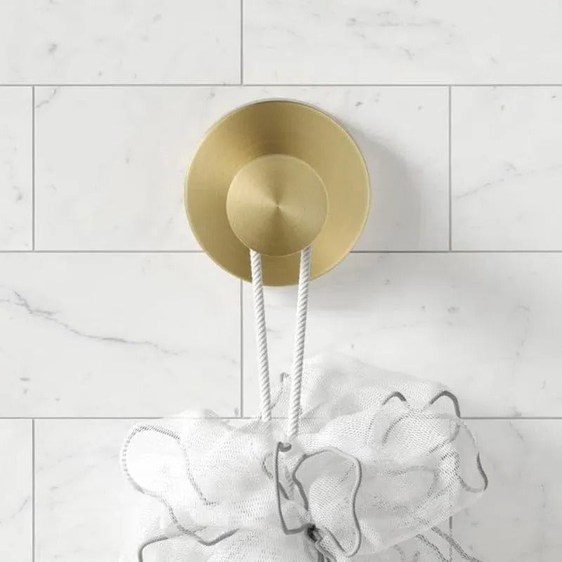 Twist-Lock Suction Cup Hooks for Smooth Surfaces, Water Resistant, Metal Hook