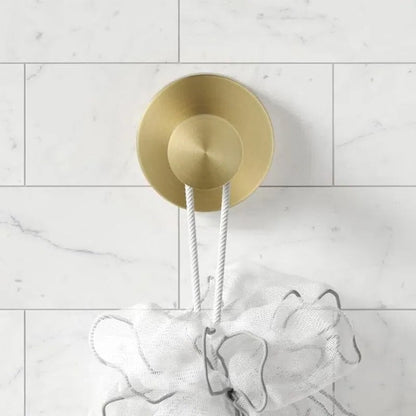 Twist-Lock Suction Cup Hooks for Smooth Surfaces, Water Resistant, Metal Hook