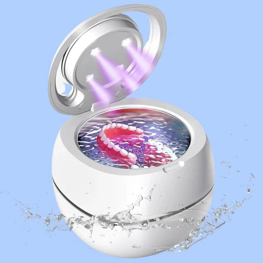 Ultrasonic Portable Denture Cleaner Machine Compact Travel Size