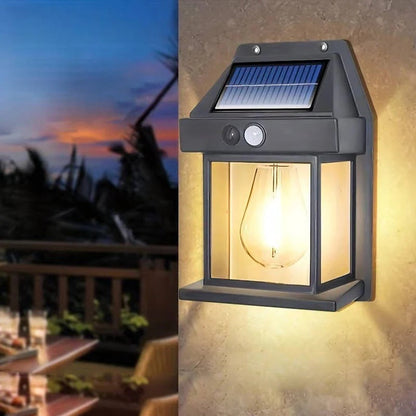Solar Outdoor Wall Lamps 2-Pack With Motion Sensor And Weatherproof Design