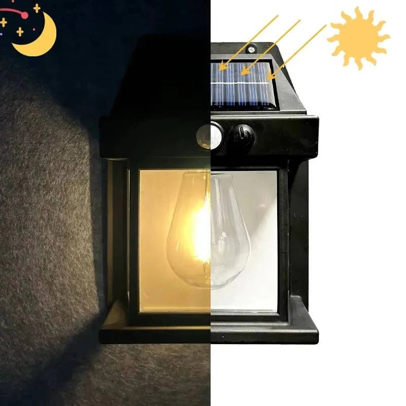 Solar Outdoor Wall Lamps 2-Pack With Motion Sensor And Weatherproof Design