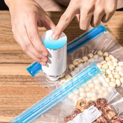 Food Vacuum Sealer Compact Portable Rechargeable Fast Sealing Device