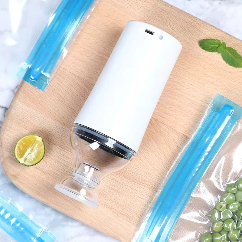 Food Vacuum Sealer Compact Portable Rechargeable Fast Sealing Device