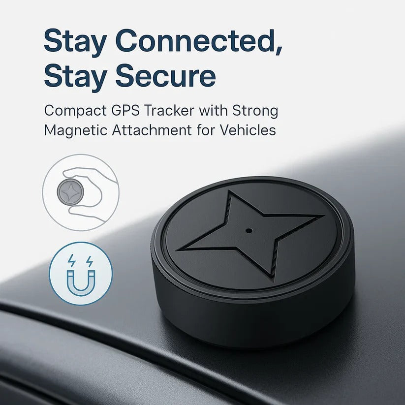 Mini Magnetic GPS Tracker With Real-Time 4G Tracking And 30-Day Battery